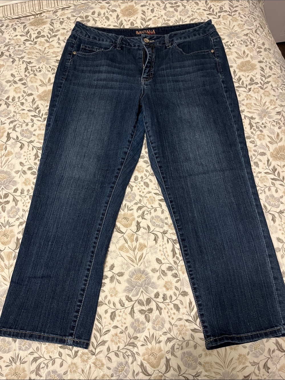 Santana Women's Dark Blue Straight-Leg Jeans